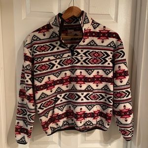 Patterned Fleece Jacket